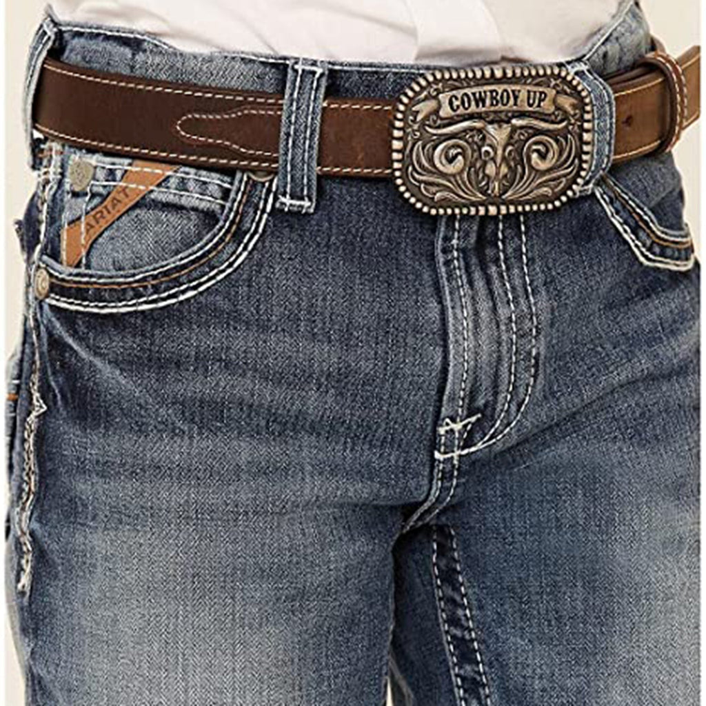 ARIAT Boys' Big B4 Relaxed Coltrane Boot Cut Jean JEC Shops LLC