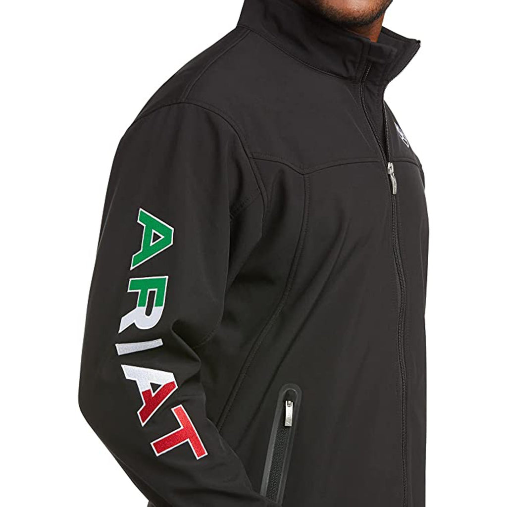 ARIAT Men's New Team Softshell Mexico Water Resistant Jacket JEC Shops LLC