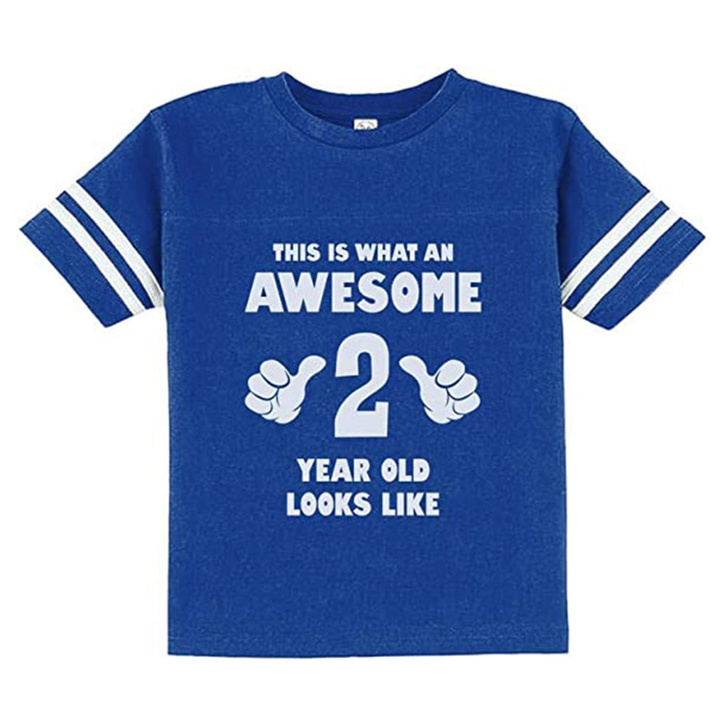 Awesome 2 Year Old 2nd Birthday Shirt Girls Boys Toddler Kids Jersey T-Shirt JEC Shops LLC