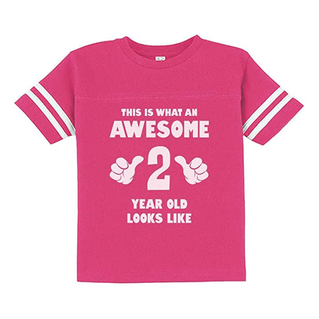 Awesome 2 Year Old 2nd Birthday Shirt Girls Boys Toddler Kids Jersey T-Shirt JEC Shops LLC