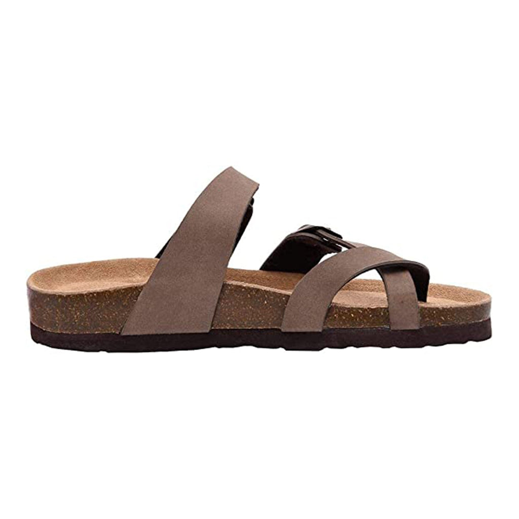 CUSHIONAIRE Women's Luna Cork footbed Sandal JEC Shops LLC