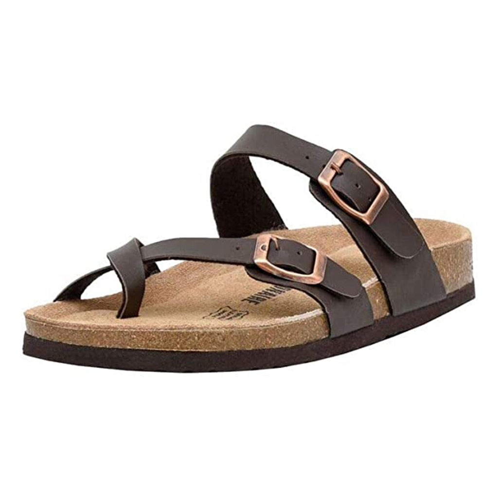 CUSHIONAIRE Women's Luna Cork footbed Sandal JEC Shops LLC