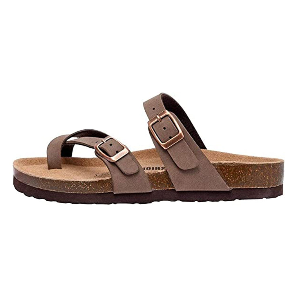 CUSHIONAIRE Women's Luna Cork footbed Sandal JEC Shops LLC