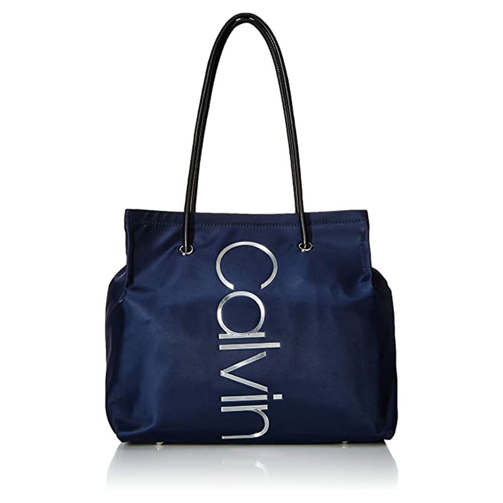 Calvin Klein Mallory Nylon North/South Vertical Branding Tote JEC Shops LLC