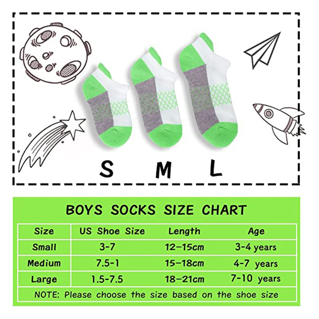 Comfoex Boys Socks 6 Pairs JEC Shops LLC