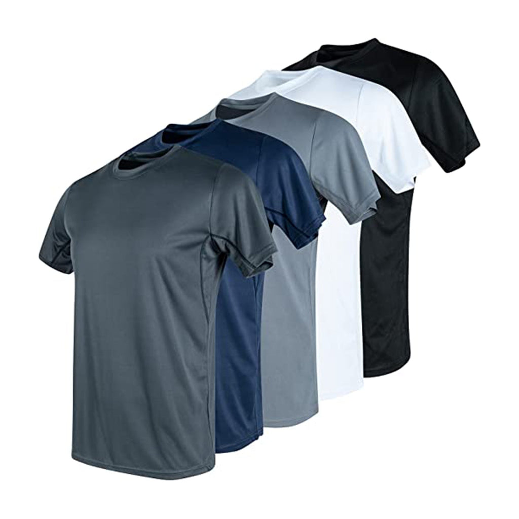 Dri-Fit 5 Pack Mens T-Shirts Short Sleeve Workout Shirts for Men JEC Shops LLC