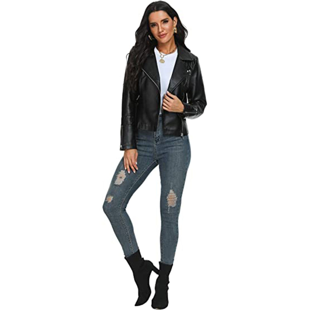 Fahsyee Women's Leather Jackets JEC Shops LLC