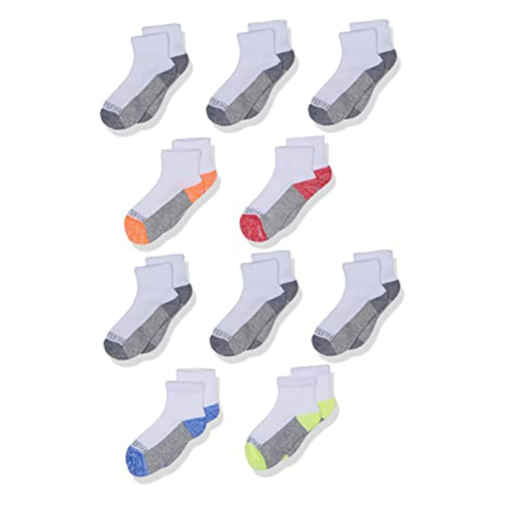 Fruit of the Loom Boys' Little Half Cushion No Show Socks JEC Shops LLC