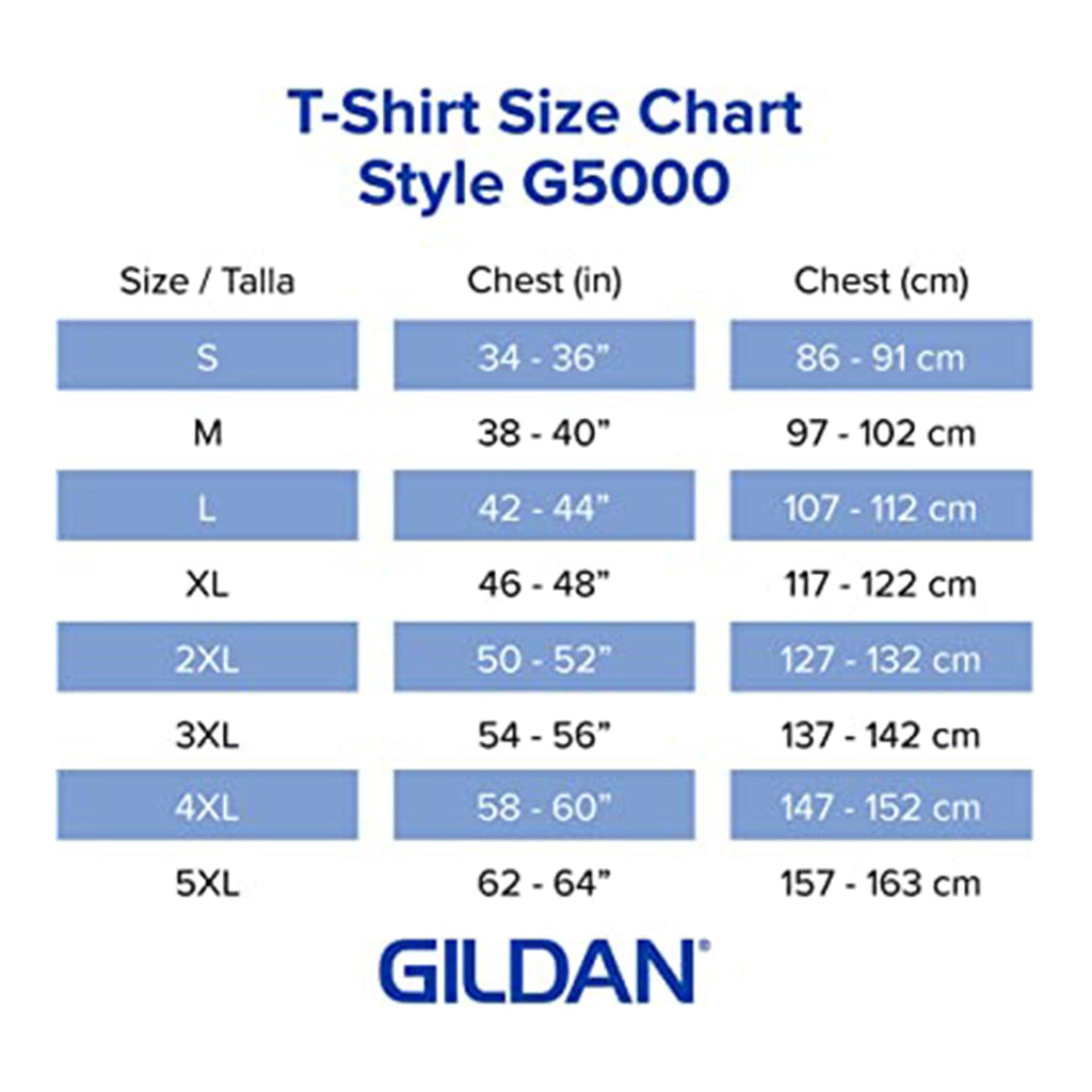 Gildan Adult Heavy Cotton T-Shirt, Style G5000, Multipack JEC Shops LLC