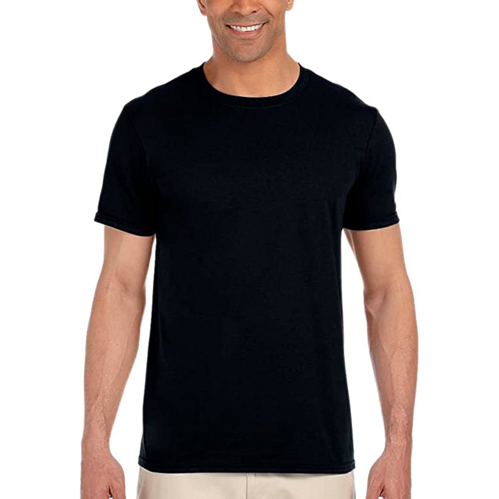 Gildan Men's Cotton Stretch T-Shirts, Multipack, Black Soot (Crew 3-Pack), X-Large JEC Shops LLC