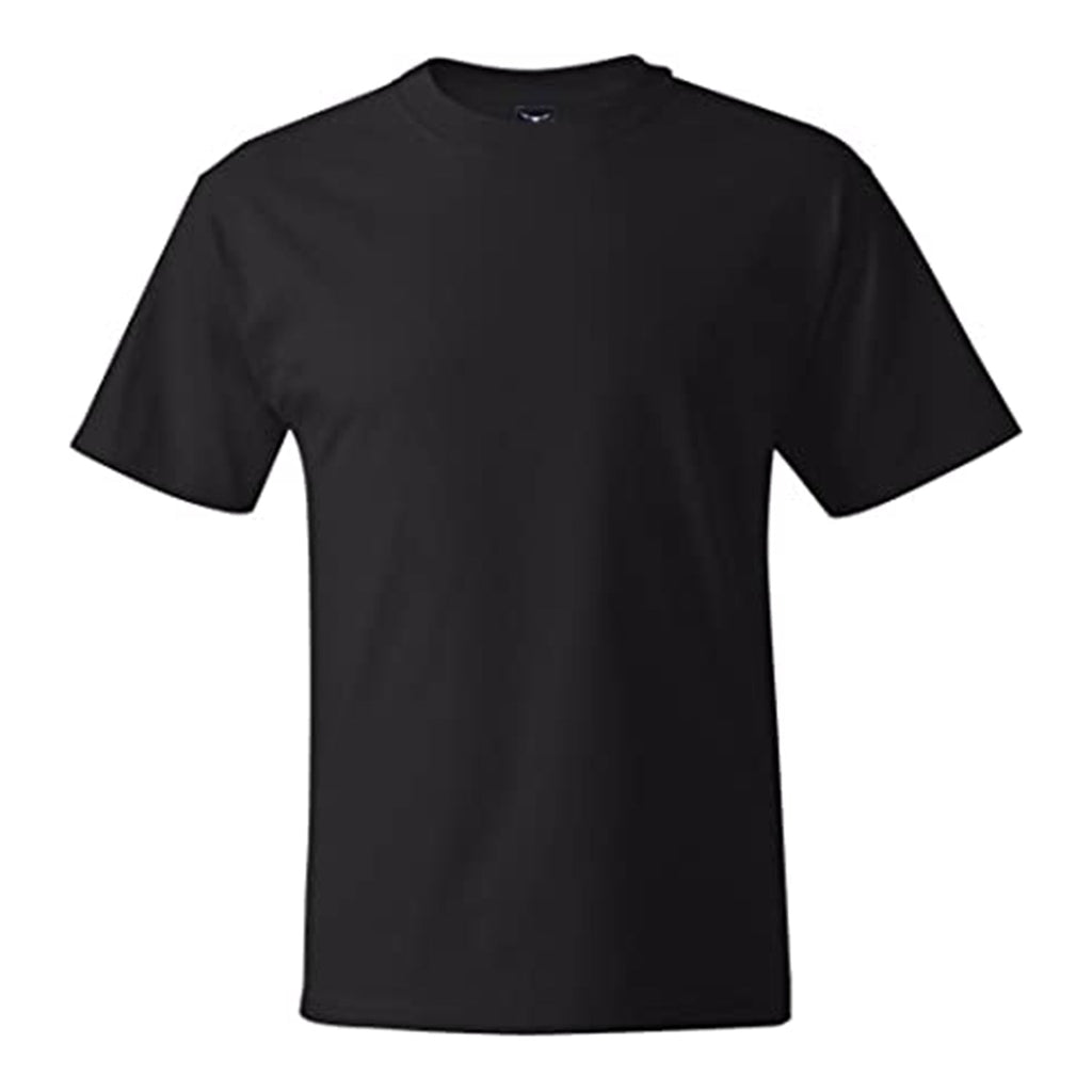 Hanes Size Men's Beefy Short Sleeve Tee Value Pack (2-Pack), Black, 4X-Large/Tall JEC Shops LLC