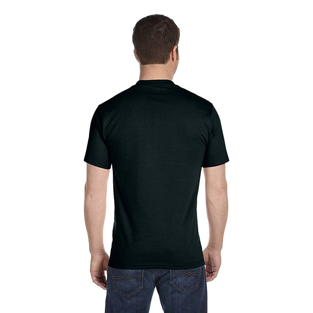 Hanes Size Men's Beefy Short Sleeve Tee Value Pack (2-Pack), Black, 4X-Large/Tall JEC Shops LLC