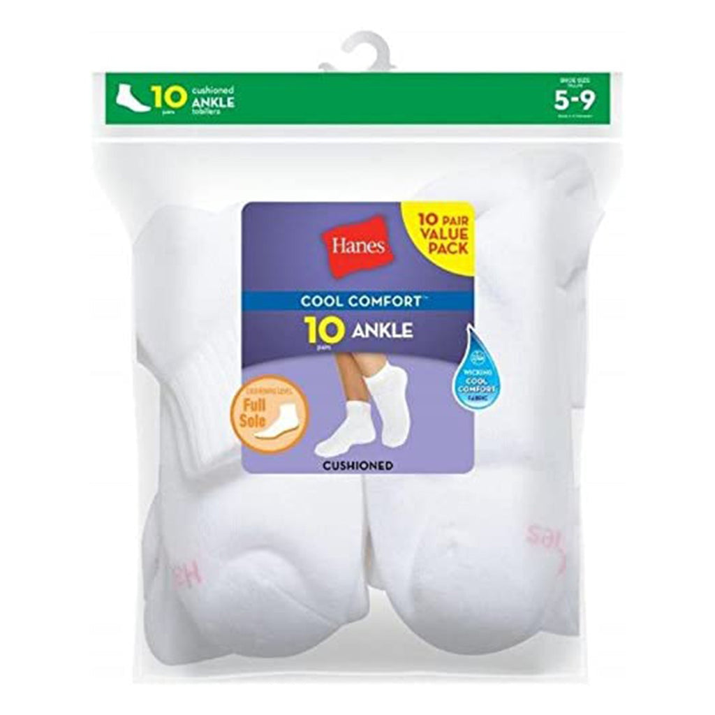 Hanes Womens Value Pack Ankle Socks JEC Shops LLC