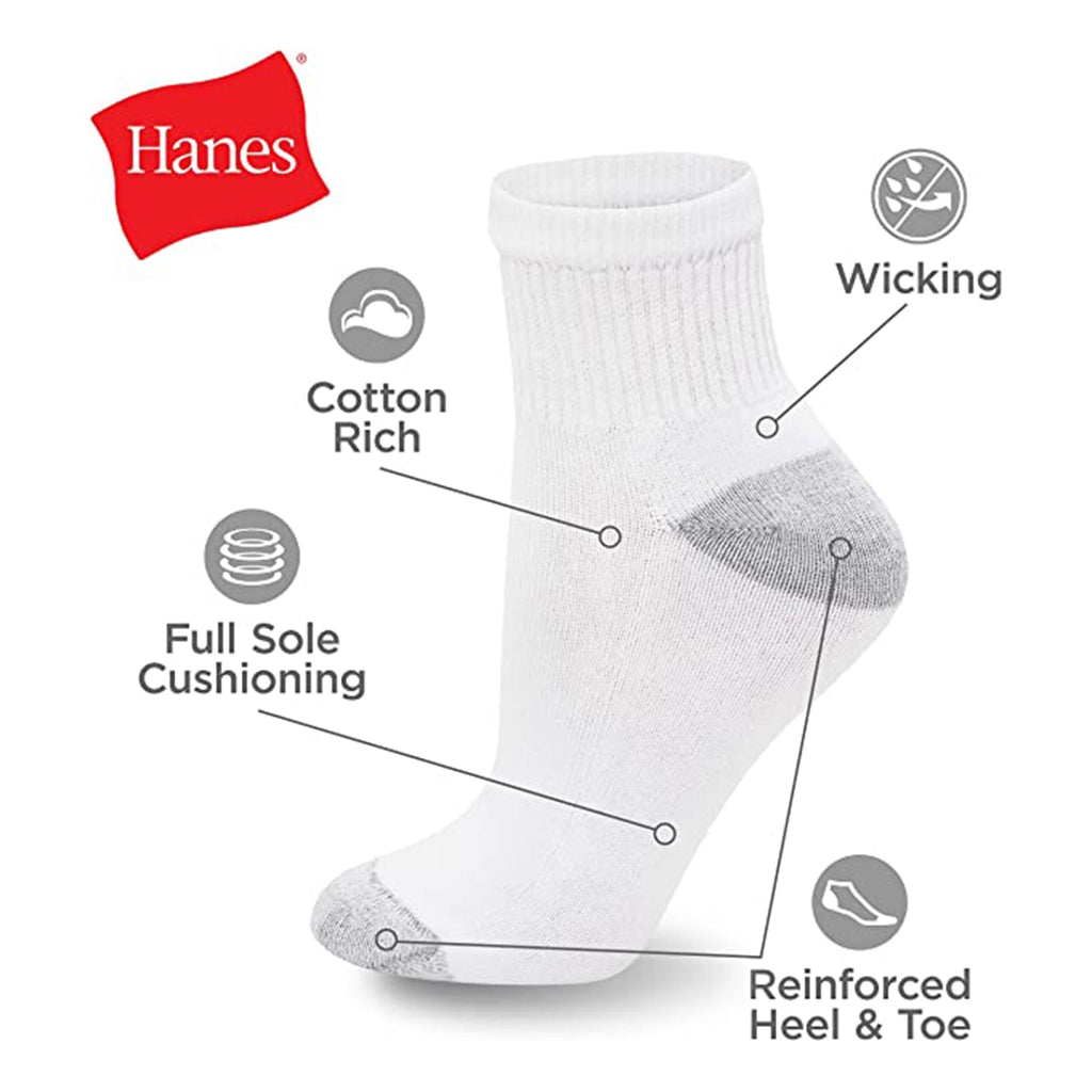 Hanes Womens Value Pack Ankle Socks JEC Shops LLC