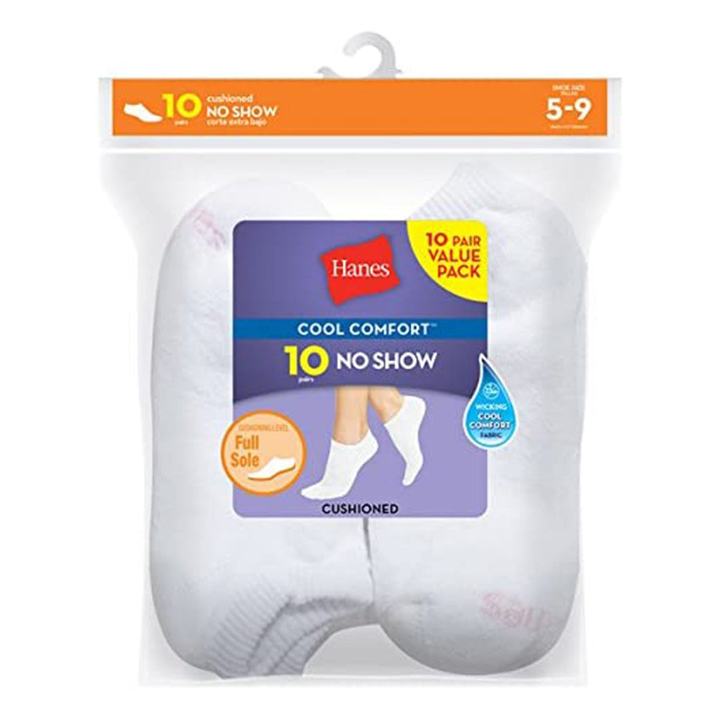 Hanes womens Value Pack No Show Socks JEC Shops LLC