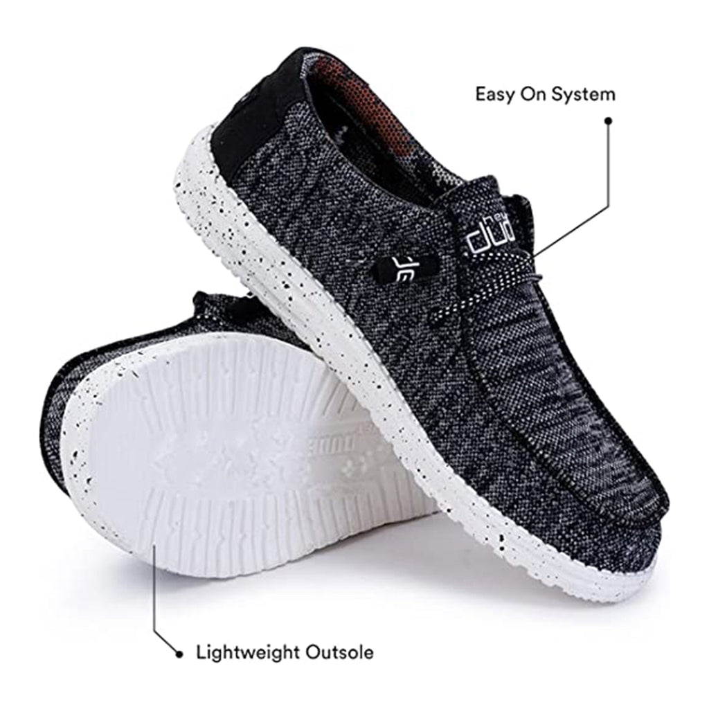 Hey Dude Men's Wally Sox Slate Multi Colors and Sizes | Men’s Shoes | Men's Lace Up Loafers | Comfortable & Light-Weight JEC Shops LLC