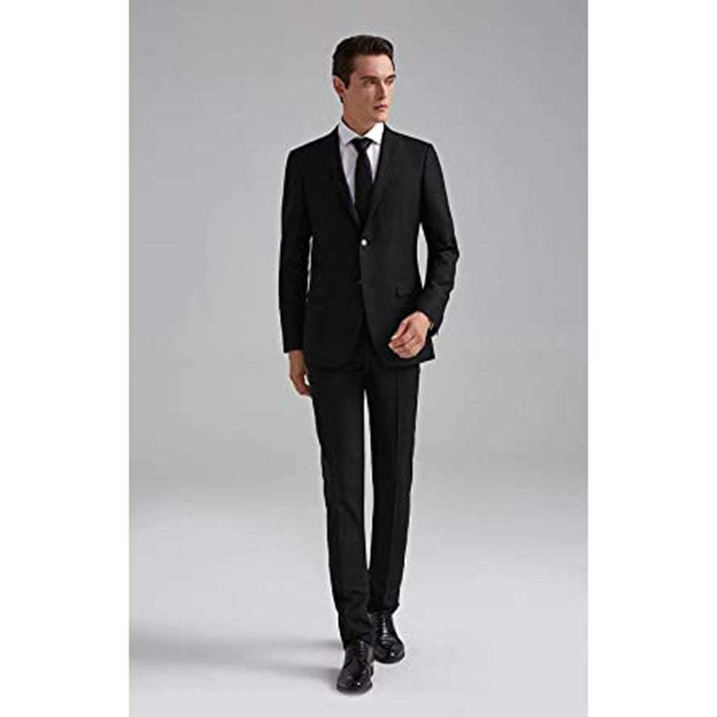 High-End Suits 3 Pieces Men Suit Set Slim Fit Groomsmen/Prom Suit for Men Two Buttons Business Suit Jacket Vest Pant and Tie JEC Shops LLC