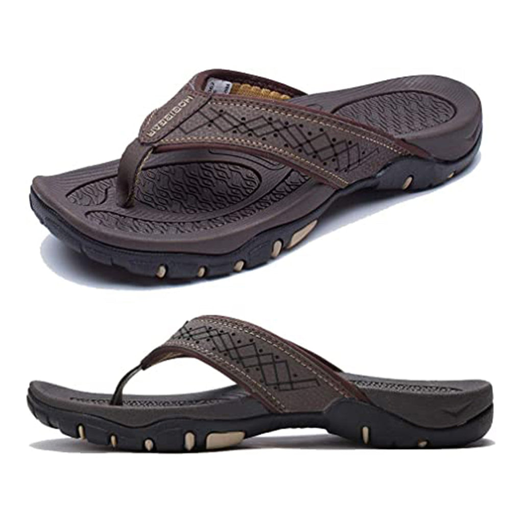 KIIU Mens Thong Sandals Indoor and Outdoor Beach Flip Flop JEC Shops LLC