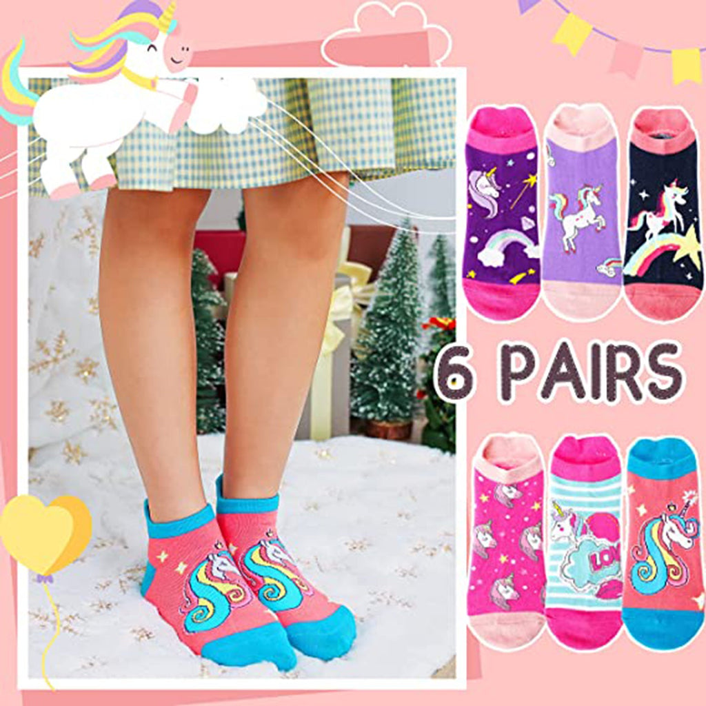 Kids Girls Unicorn Socks JEC Shops LLC