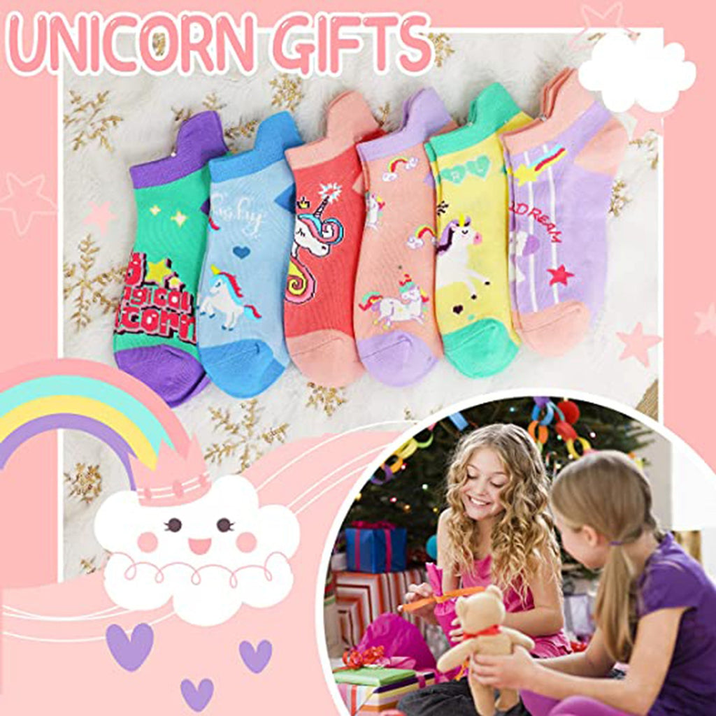 Kids Girls Unicorn Socks JEC Shops LLC