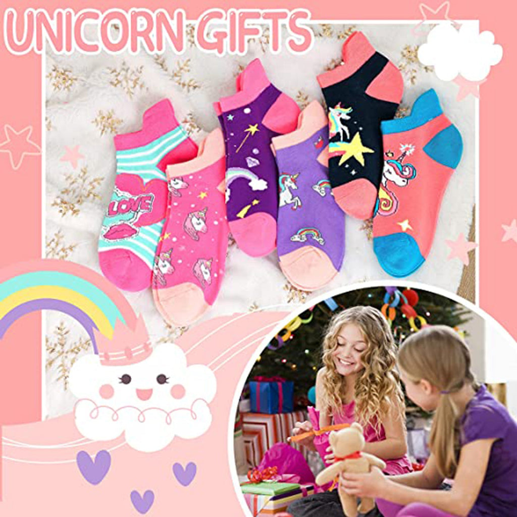 Kids Girls Unicorn Socks JEC Shops LLC