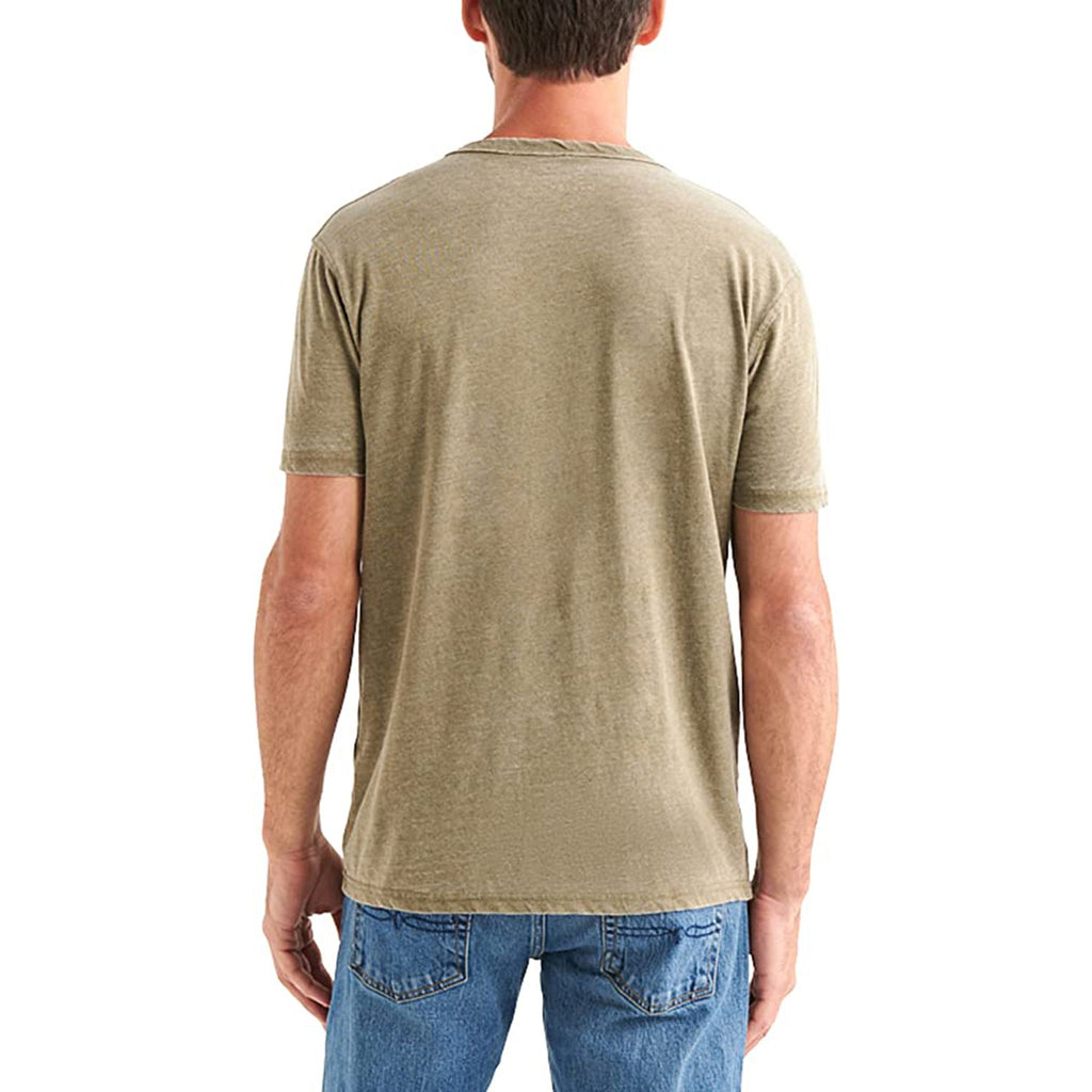 Lucky Brand Men's Venice Burnout Notch Neck Tee Shirt JEC Shops LLC