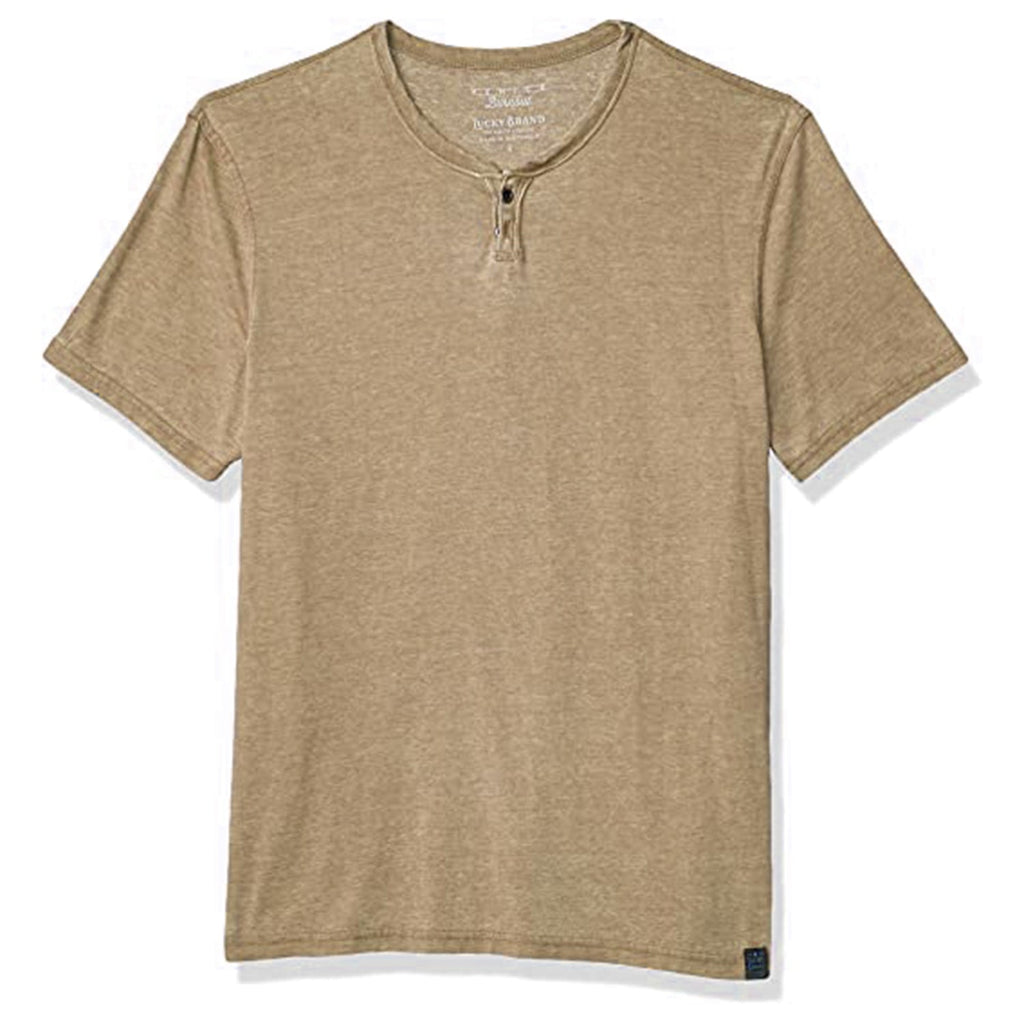 Lucky Brand Men's Venice Burnout Notch Neck Tee Shirt JEC Shops LLC