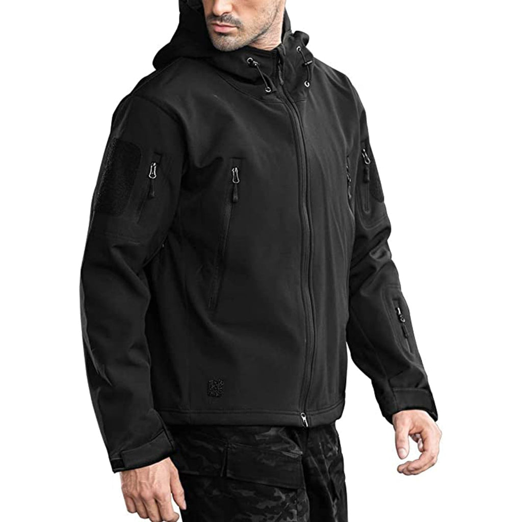 Men's Outdoor Waterproof Soft Shell Hooded Military Tactical Jacket JEC Shops LLC