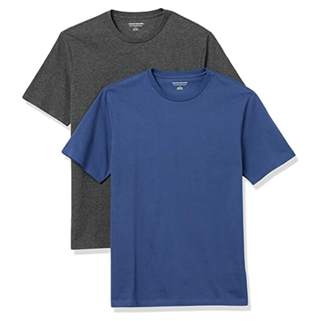 Men's Slim-Fit Short-Sleeve Crewneck T-Shirt, Pack of 2 JEC Shops LLC