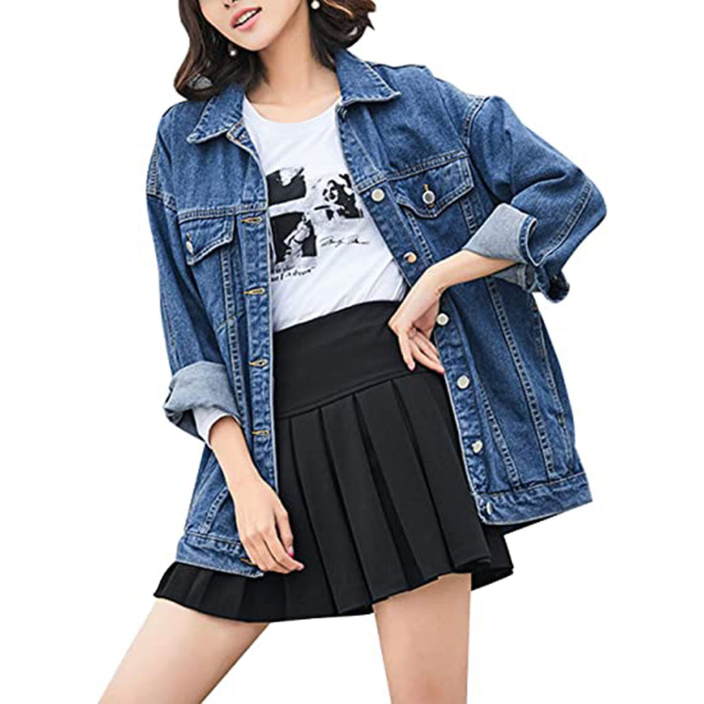 Omoone Women's Oversized Mid Long Denim Jacket JEC Shops LLC