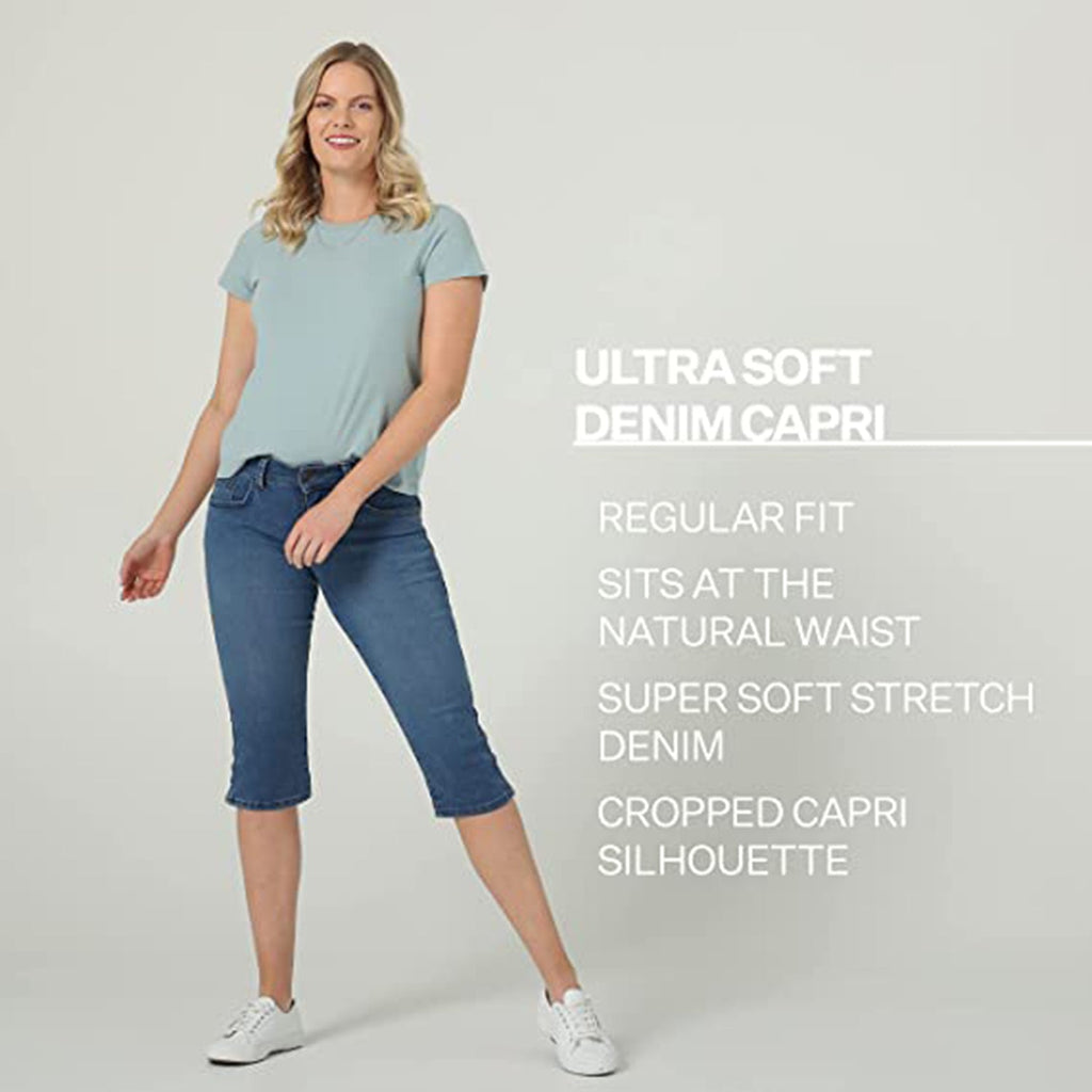 Riders by Lee Indigo Women's Ultra Soft Denim Capri JEC Shops LLC