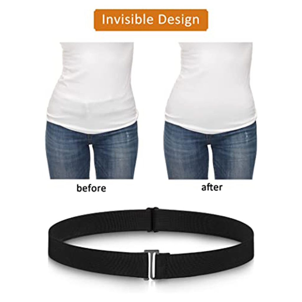 SATINIOR 4 Pack Women No Show Invisible Belt JEC Shops LLC