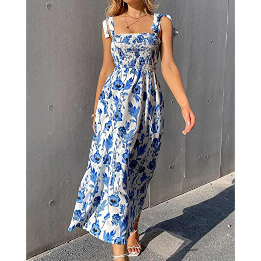 Shirred Maxi Dress JEC Shops LLC