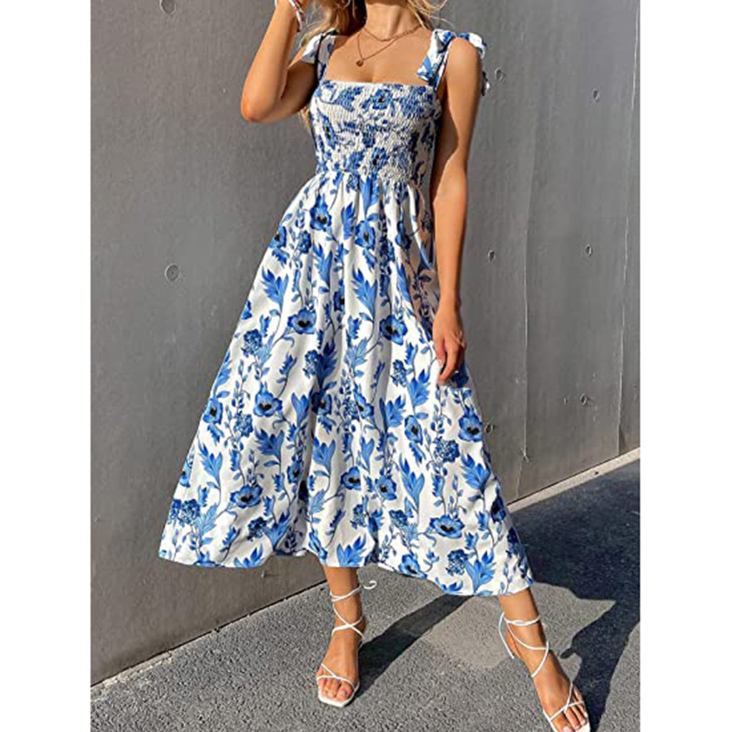 Shirred Maxi Dress JEC Shops LLC