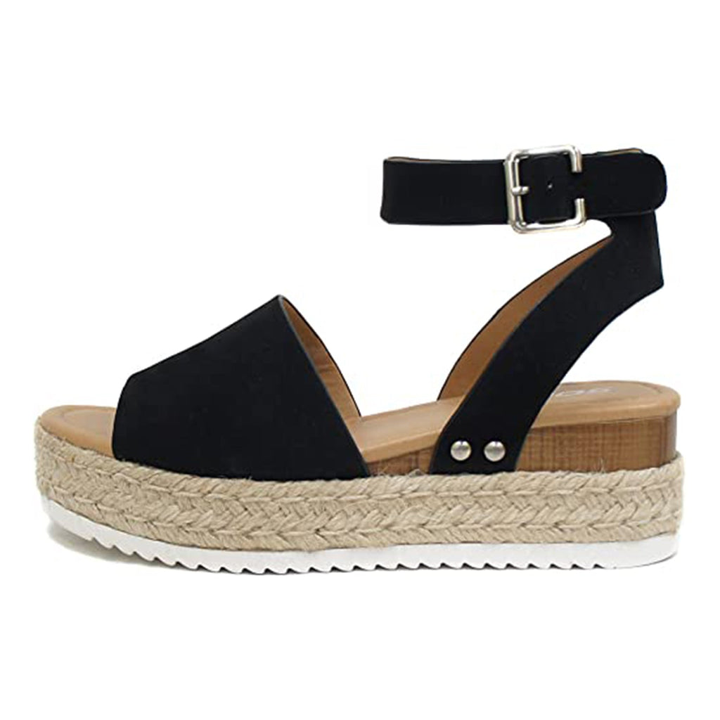 Soda Topic Open Toe Buckle Ankle Strap JEC Shops LLC