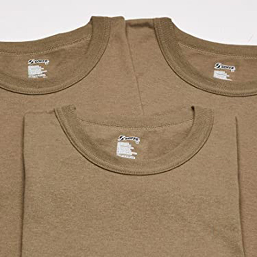 Soffe Men's 3 Pack - USA Poly/Cotton Military Tee JEC Shops LLC