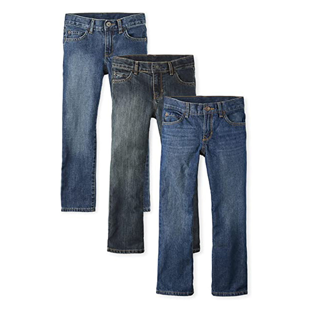 The Children's Place Boys' Basic Bootcut Jeans 3-Pack JEC Shops LLC