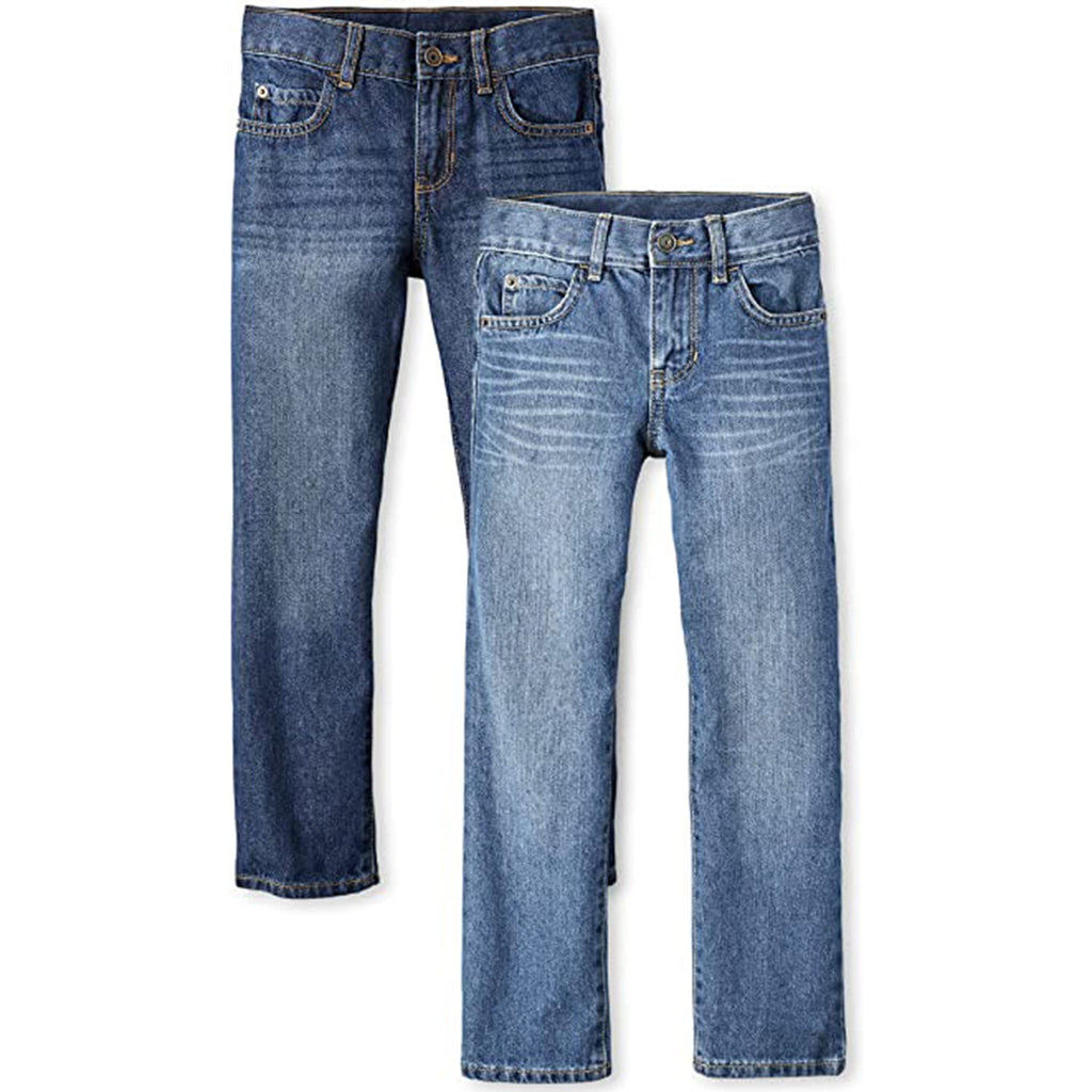 The Children's Place Boys' Basic Straight Leg Jeans 2-Pack JEC Shops LLC