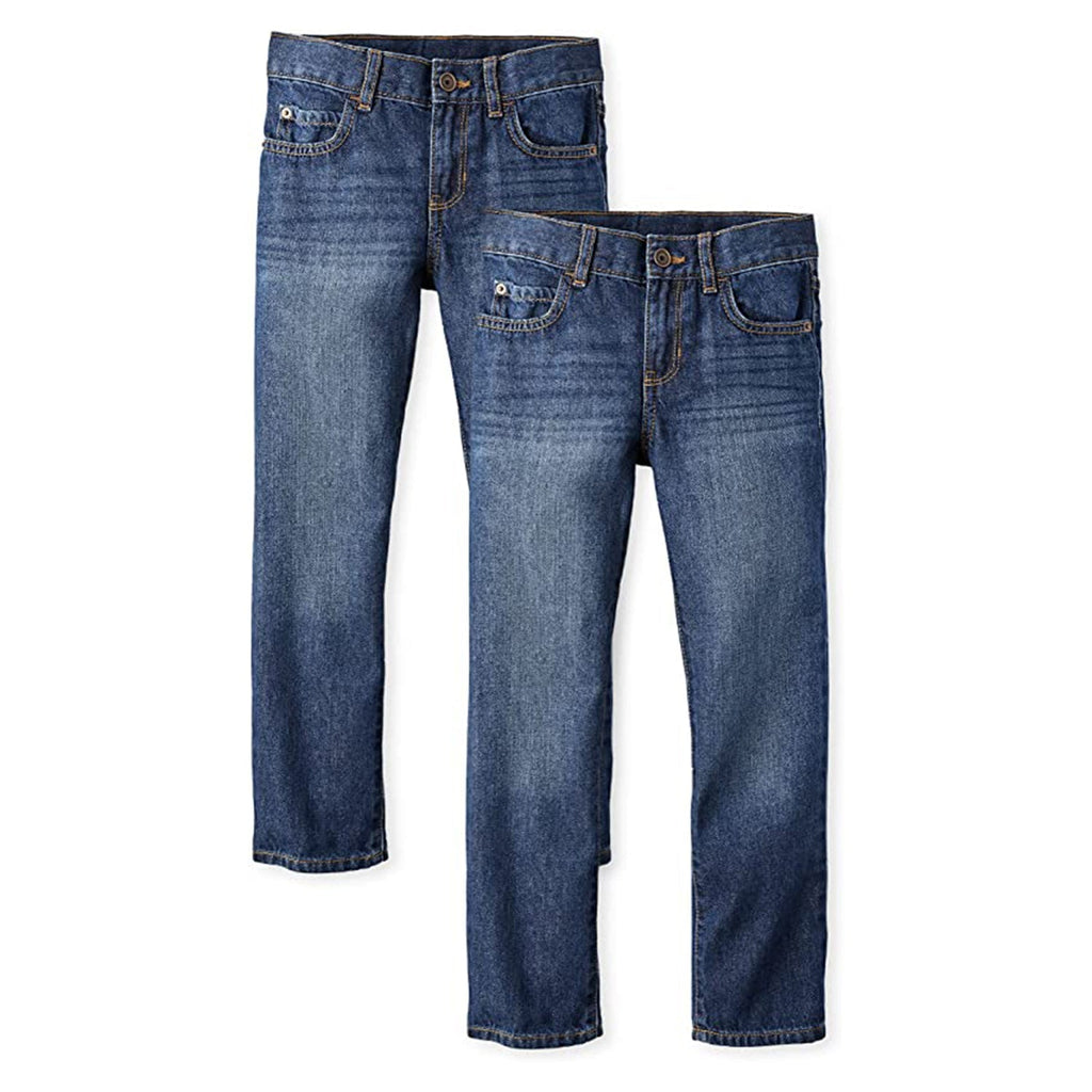 The Children's Place Boys' Basic Straight Leg Jeans 2-Pack JEC Shops LLC