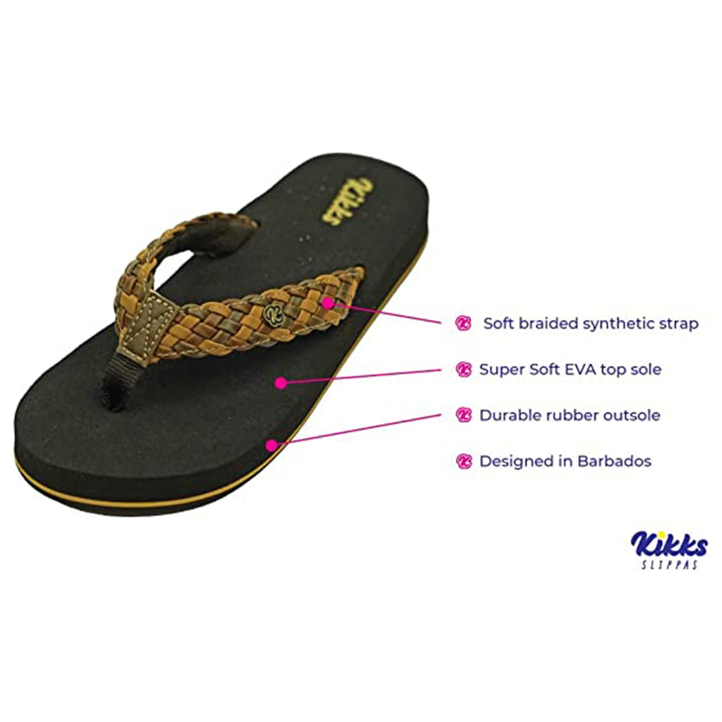 Women's Sandal Flip Flop with Super Soft Footbed with Arch Support & Soft Synthetic Strap JEC Shops LLC