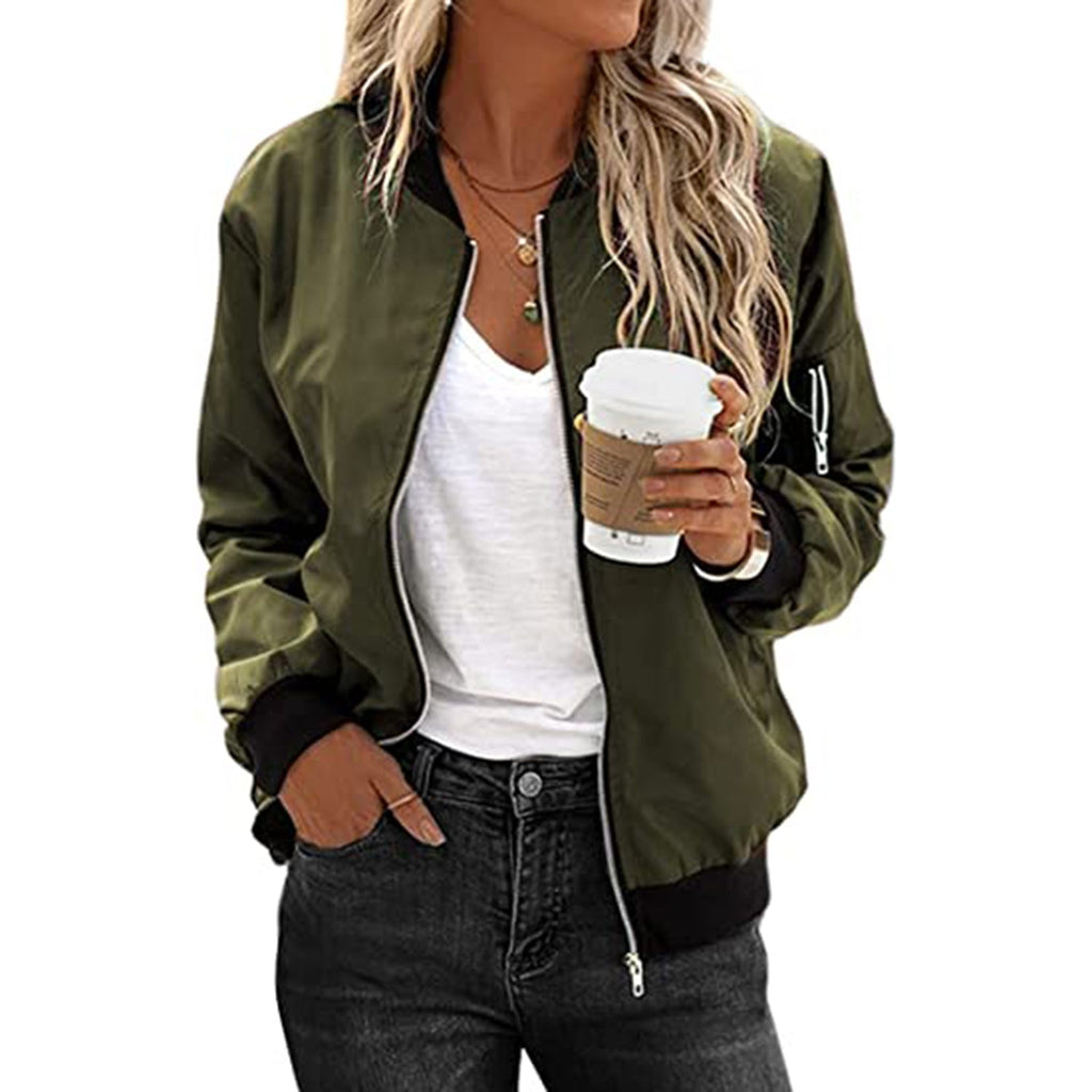 Zeagoo Women's Bomber Jacket JEC Shops LLC