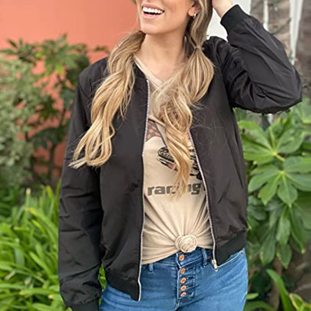 Zeagoo Women's Bomber Jacket JEC Shops LLC